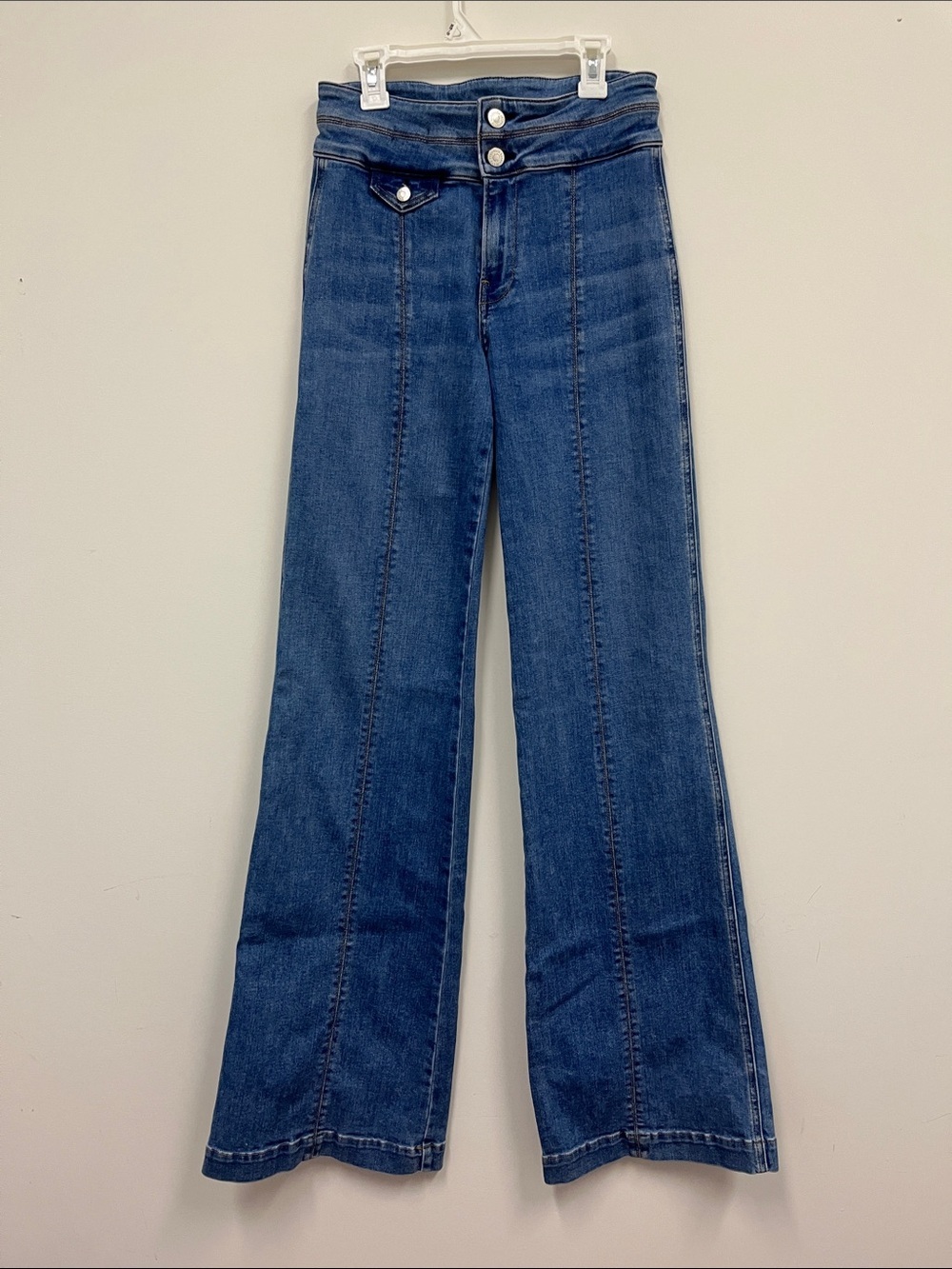 Veronica Beard "Ember" Wide Leg High Rise jeans size 25/0